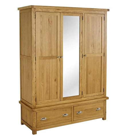 three-door wardrobe