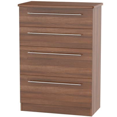 Welcome Furniture - Sherwood - 4Drw Deep Chest - Multiple colours available - White