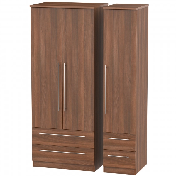 Sherwood - Triple 4 Drawer Wardrobe - Multiple colours available