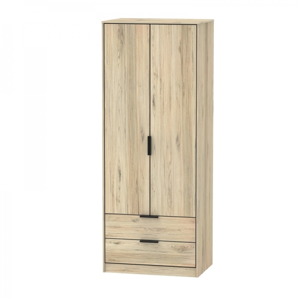 Hong Kong - 2 Drawer Wardrobe - Multiple colours available