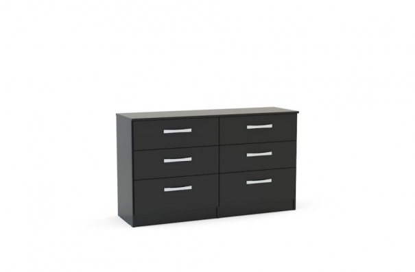 Birlea - Lynx 6 Drawers Chest - Black