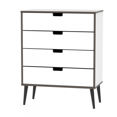 Welcome Furniture - Shanghai - 4Drw Chest - Multiple colours available - White