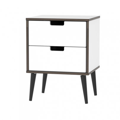 Welcome Furniture - Shanghai - 2Drw Locker - Multiple colours available - White