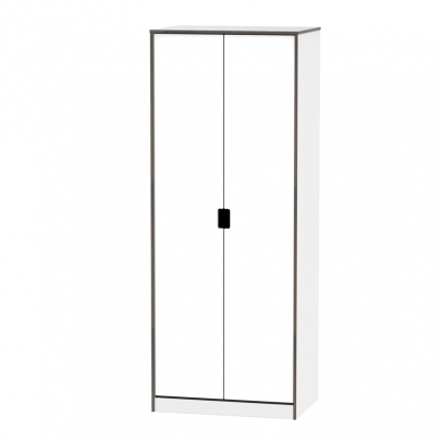 Welcome Furniture - Shanghai - 2Door Wardrobe - Multiple colours available - White