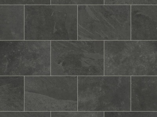 Knight Tile ST15 Black Riven Slate