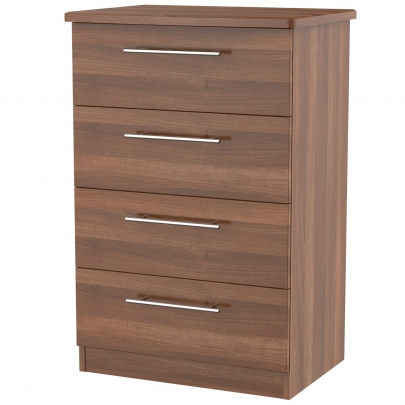 Welcome Furniture - Sherwood - 4Drw Midi Chest - Multiple colours available - White