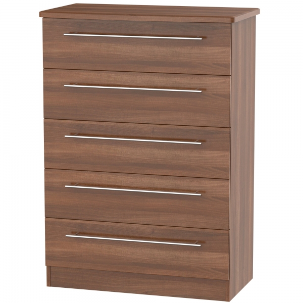 Sherwood - 5 Drawer Chest - Multiple colours available